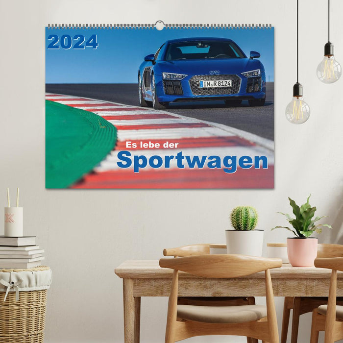 Es lebe der Sportwagen 2024 (CALVENDO Wandkalender 2024)