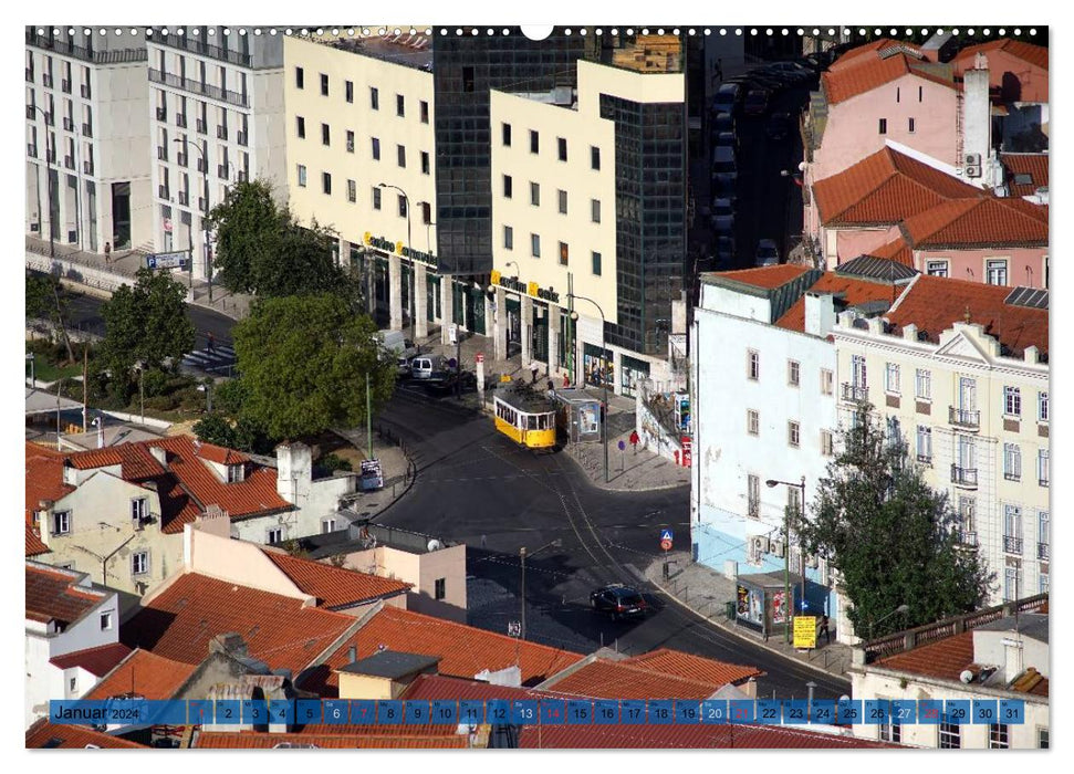 BlickPunkt Lissabon (CALVENDO Premium Wandkalender 2024)