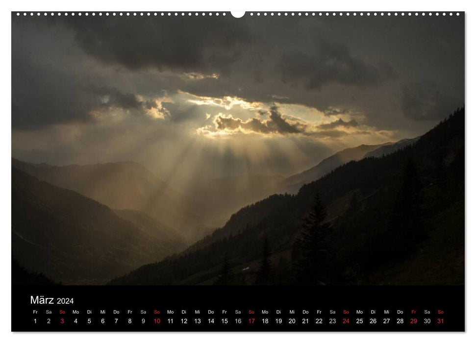 Magical mountain worlds (CALVENDO Premium Wall Calendar 2024) 