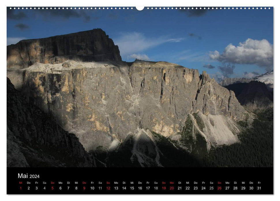 Mondes magiques des montagnes (Calendrier mural CALVENDO Premium 2024) 