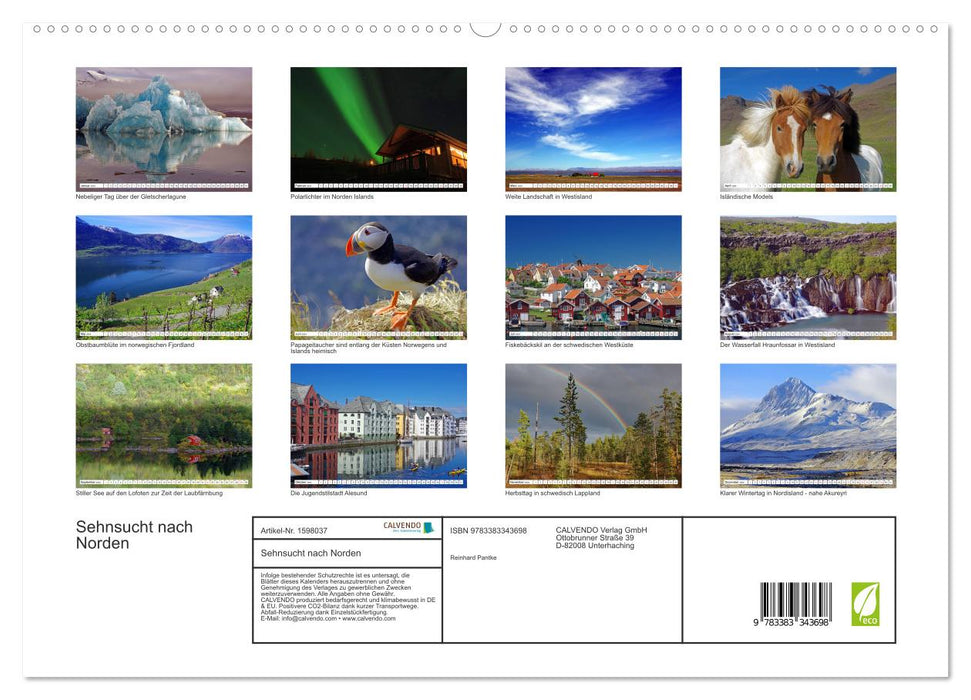 Longing for the North (CALVENDO Premium Wall Calendar 2024) 