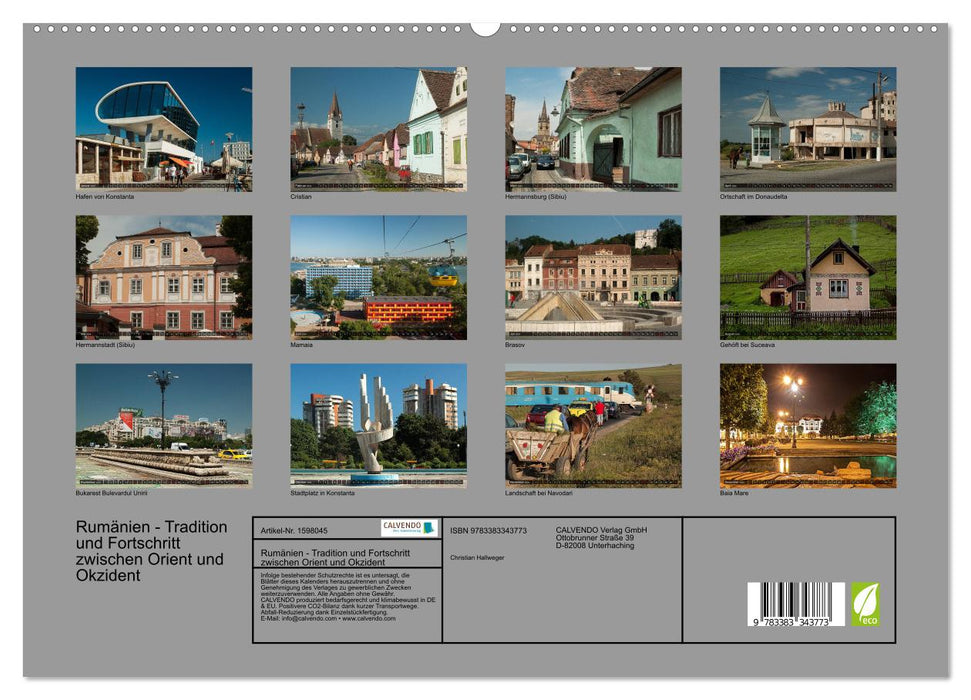 Romania - Tradition and Progress between Orient and Occident (CALVENDO Premium Wall Calendar 2024) 