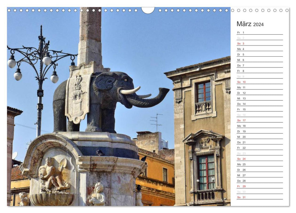 Sicily - island between two continents (CALVENDO wall calendar 2024) 