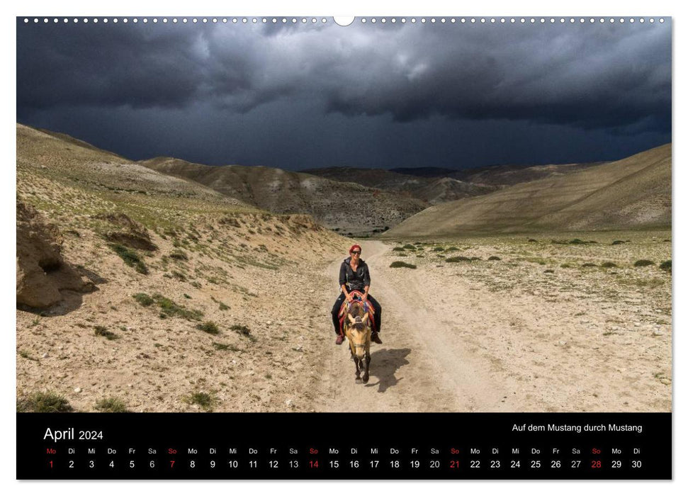 MUSTANG - das verborgene Königreich im Himalaya (CALVENDO Premium Wandkalender 2024)