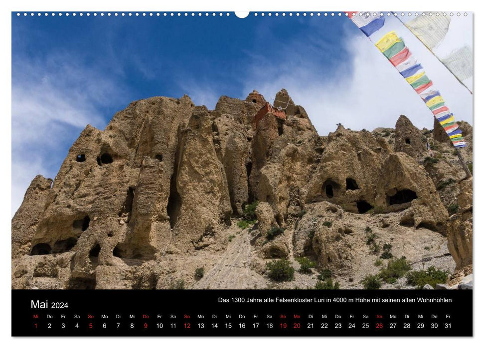 MUSTANG - le royaume caché de l'Himalaya (Calvendo Premium Wall Calendar 2024) 