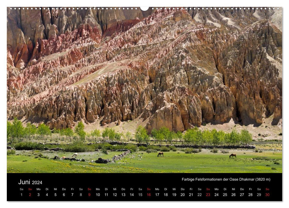 MUSTANG - le royaume caché de l'Himalaya (Calvendo Premium Wall Calendar 2024) 