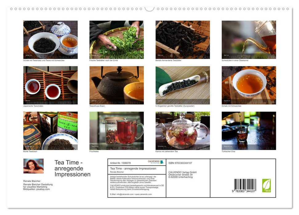 Tea Time - anregende Impressionen (CALVENDO Premium Wandkalender 2024)