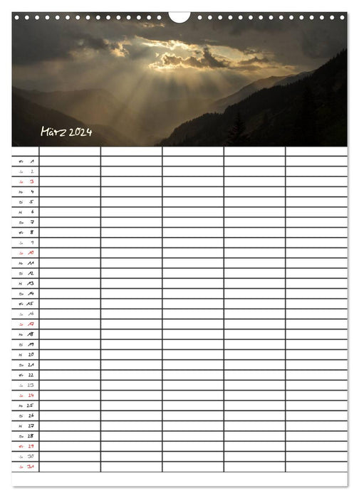 Magical mountain worlds (CALVENDO wall calendar 2024) 