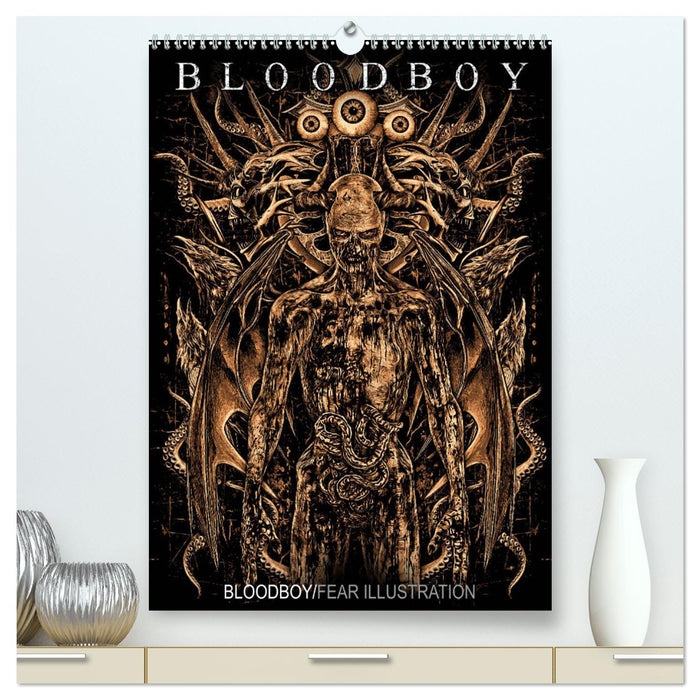 BLOODBOY/FEAR ILLUSTRATION (CALVENDO Premium Wall Calendar 2024) 