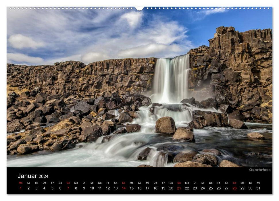 Island – Wunder aus Wasser (CALVENDO Wandkalender 2024)