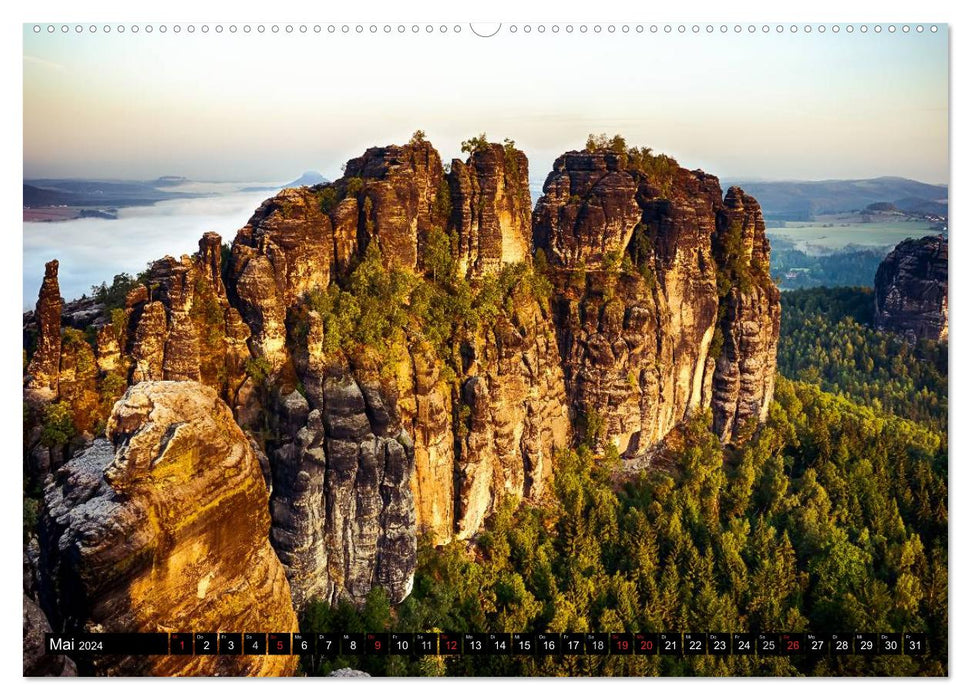 Photos du parc national de la Suisse saxonne (calendrier mural CALVENDO Premium 2024) 