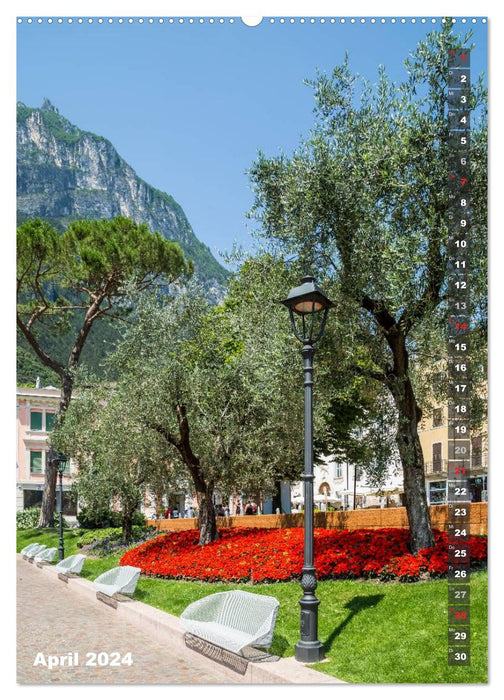 IDYLLISCHER GARDASEE Riva del Garda und Torbole (CALVENDO Premium Wandkalender 2024)