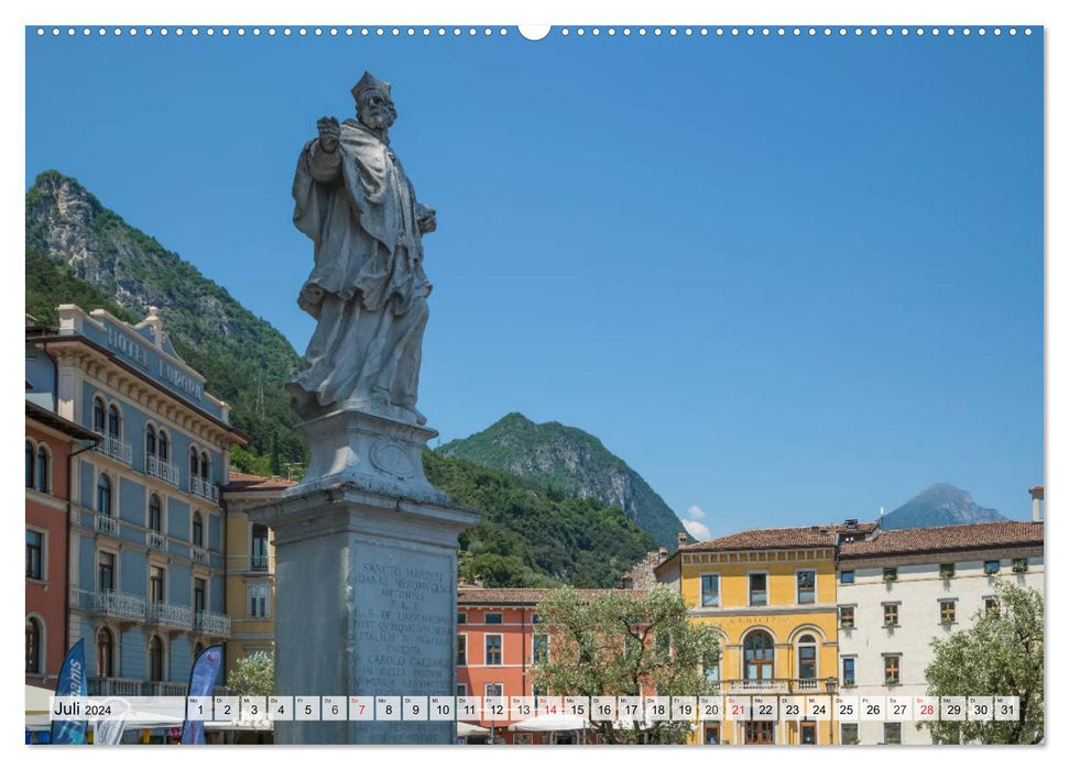 WUNDERBARER GARDASEE Riva del Garda und Torbole (CALVENDO Premium Wandkalender 2024)