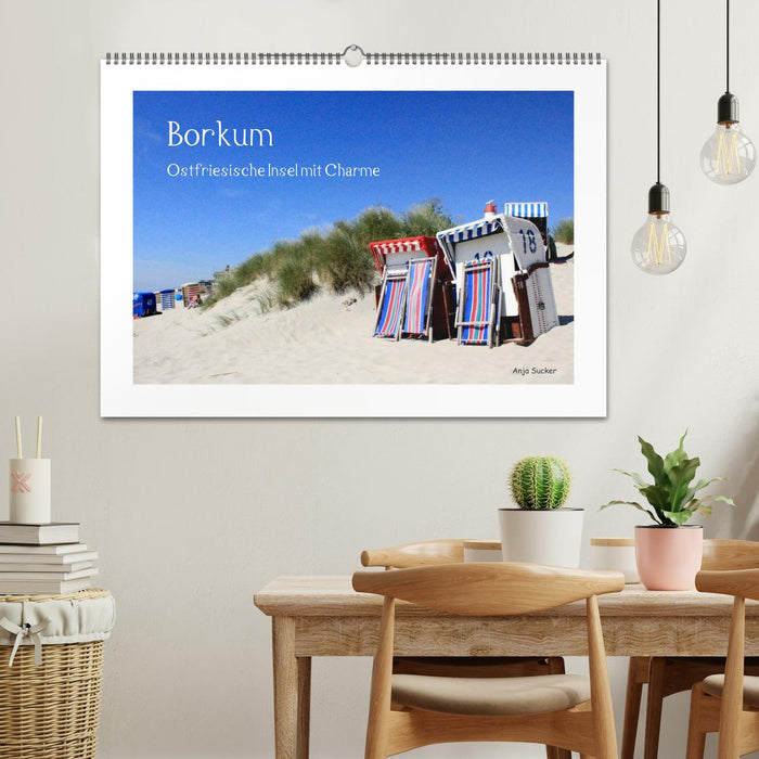 Borkum - Île de Frise orientale avec charme (calendrier mural CALVENDO 2024) 