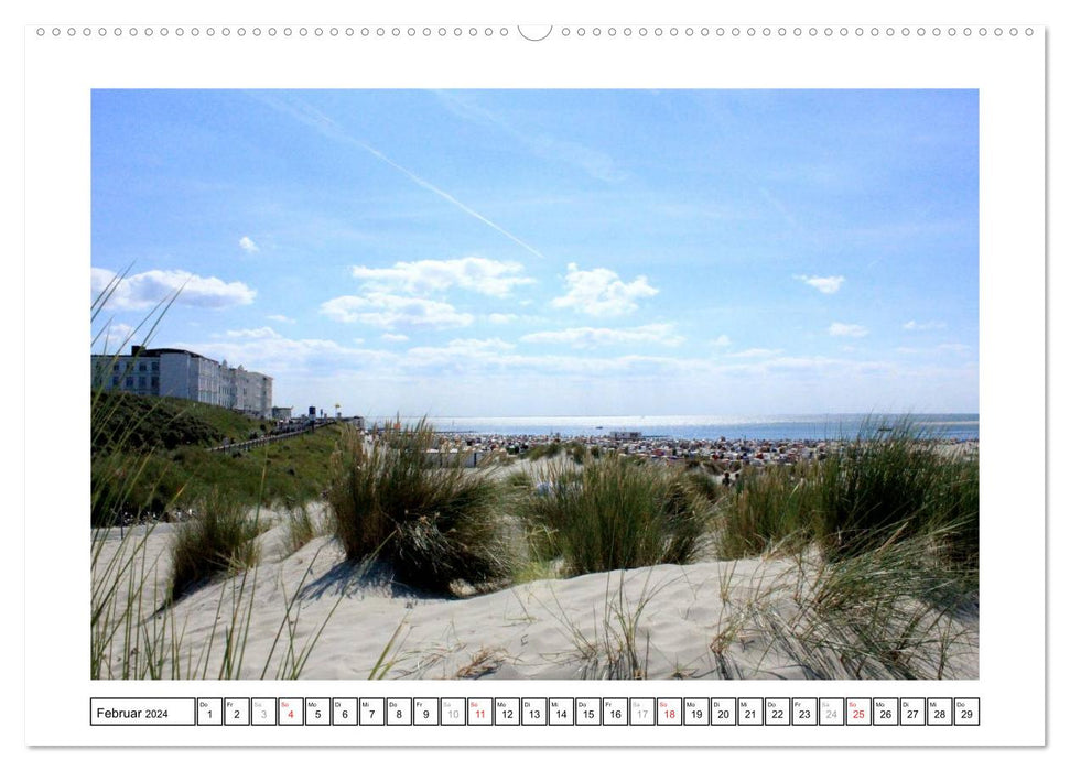 Borkum - Île de Frise orientale avec charme (calendrier mural CALVENDO 2024) 