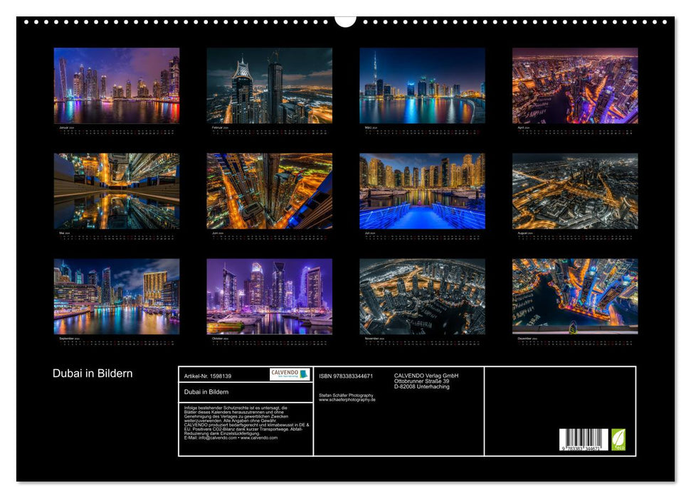 Dubai in pictures (CALVENDO wall calendar 2024) 