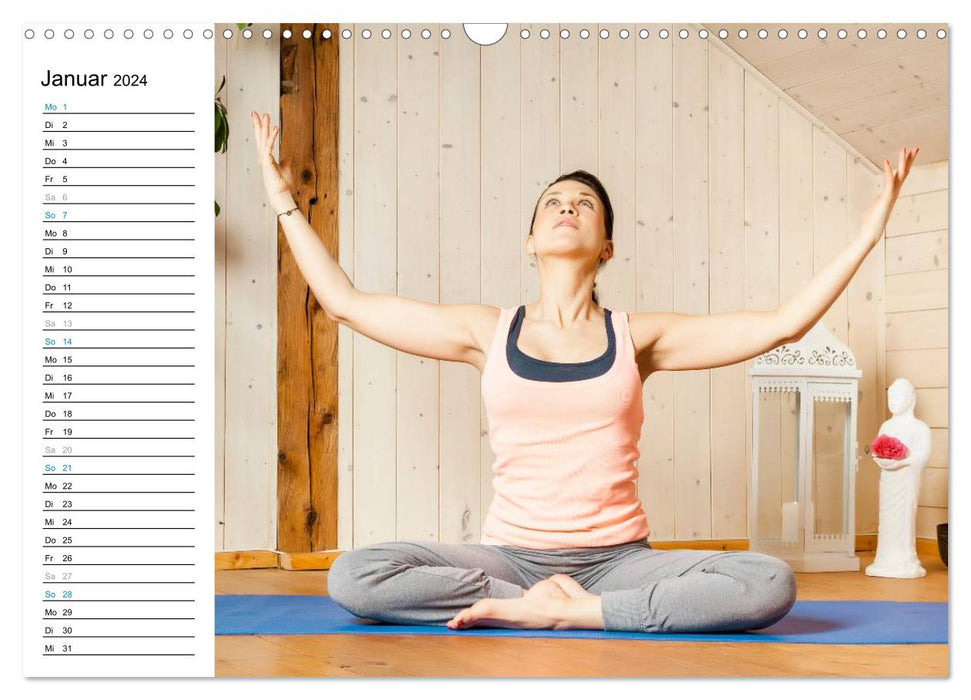 Yoga - very easy at home (CALVENDO wall calendar 2024) 