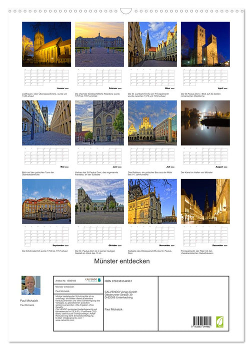 Münster entdecken (CALVENDO Wandkalender 2024)