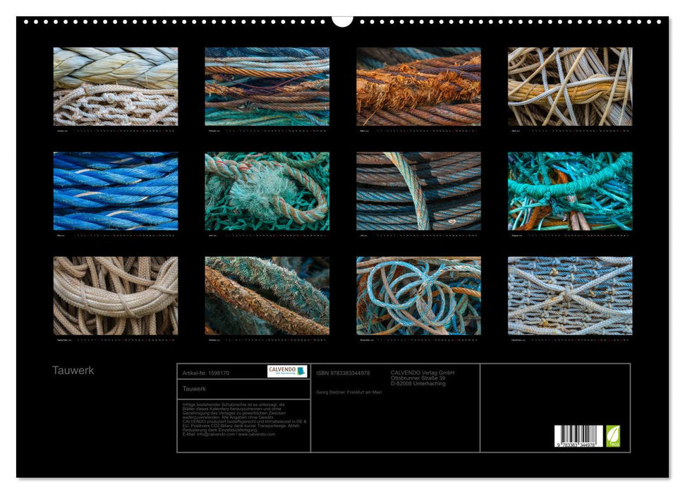 Cordage (CALVENDO wall calendar 2024) 