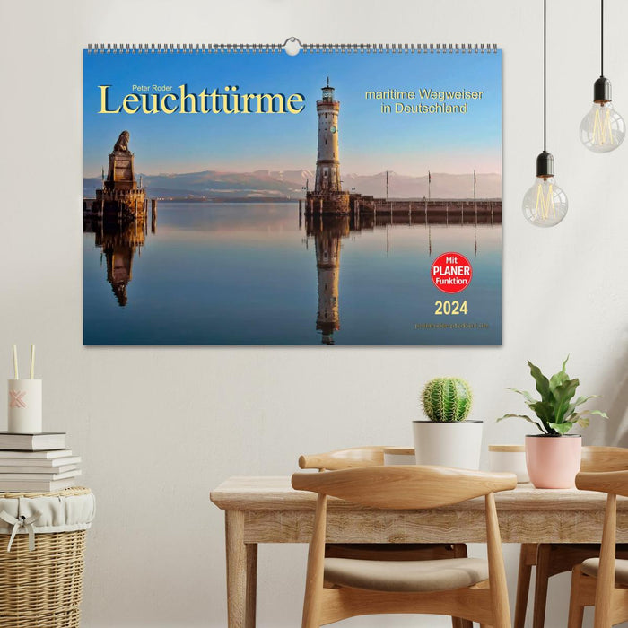 Lighthouses - maritime signposts in Germany (CALVENDO wall calendar 2024) 