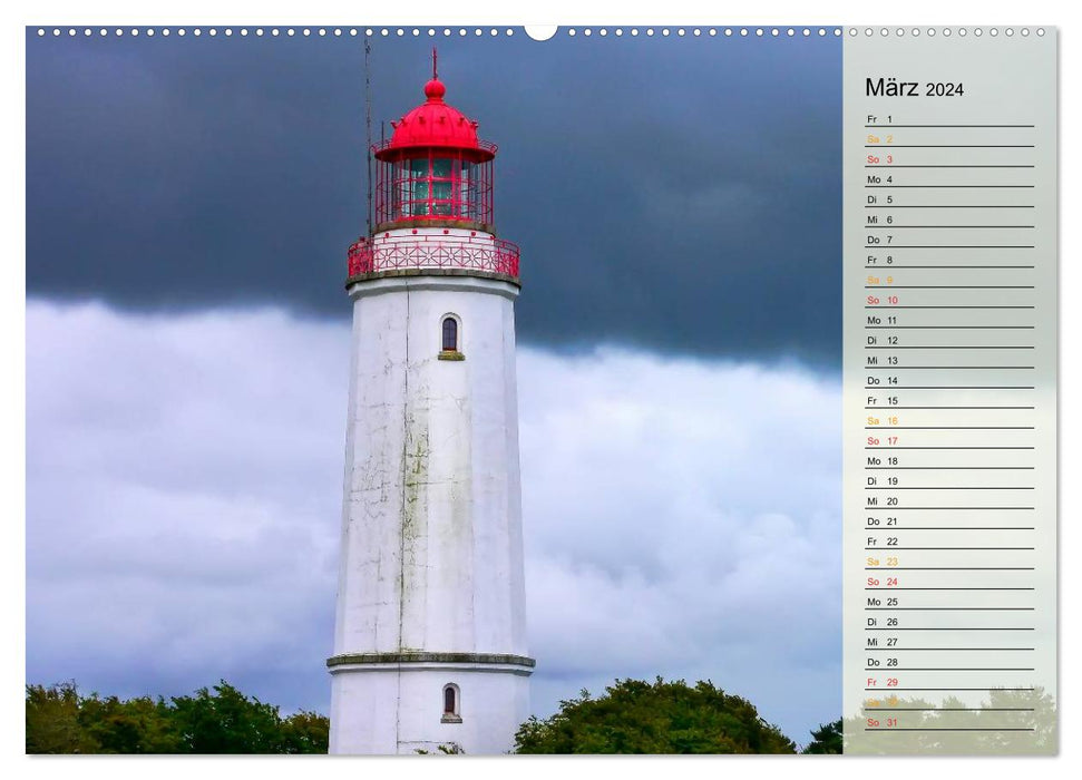 Lighthouses - maritime signposts in Germany (CALVENDO wall calendar 2024) 
