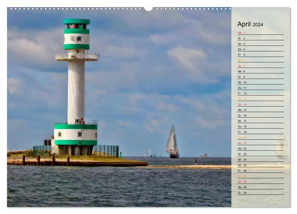 Lighthouses - maritime signposts in Germany (CALVENDO wall calendar 2024) 