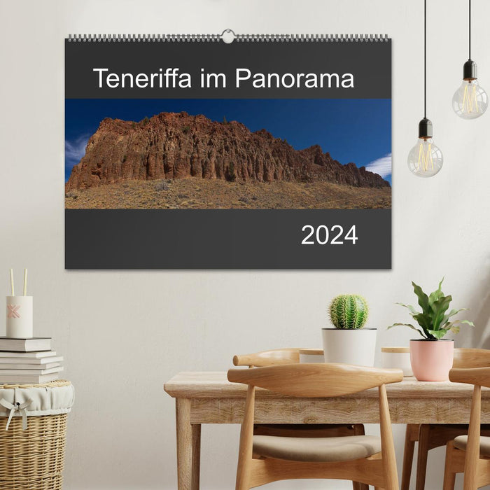 Tenerife dans un panorama (Calendrier mural CALVENDO 2024) 