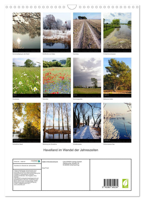 Havelland through the seasons (CALVENDO wall calendar 2024) 