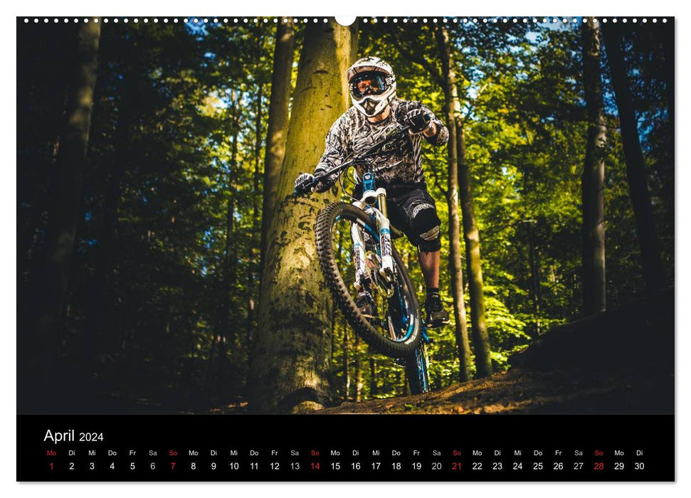 Mountainbike Action (CALVENDO Wandkalender 2024)