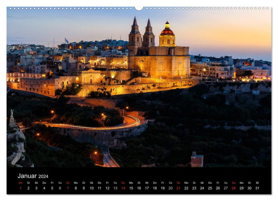 Maltese views (CALVENDO wall calendar 2024) 