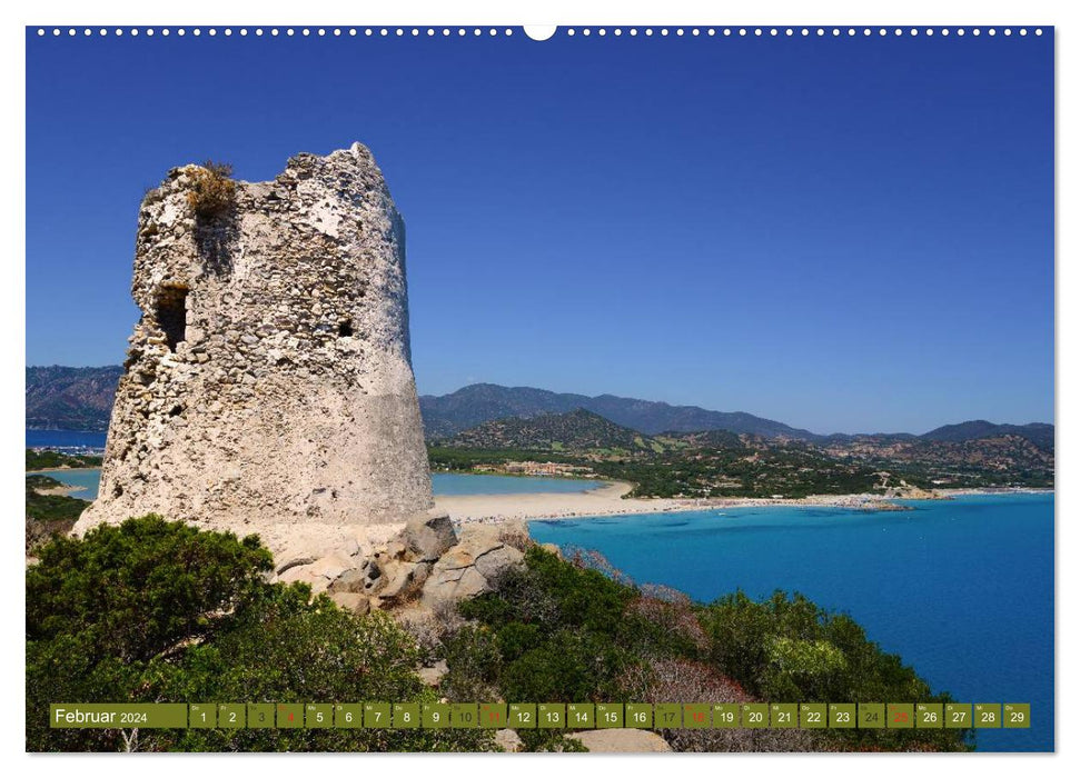 Sardiniens magische Küsten (CALVENDO Wandkalender 2024)