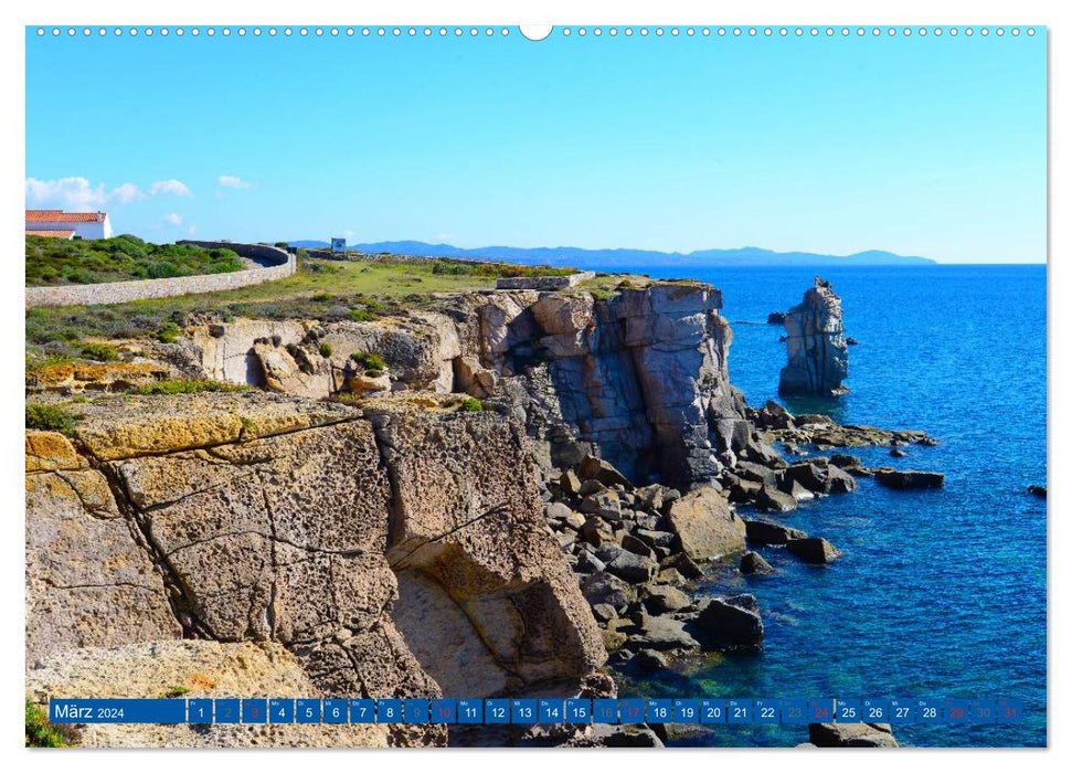 Sardinia's magical coasts (CALVENDO wall calendar 2024) 