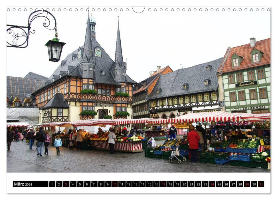 Harz National Park Untouched nature and tranquil cities (CALVENDO wall calendar 2024) 