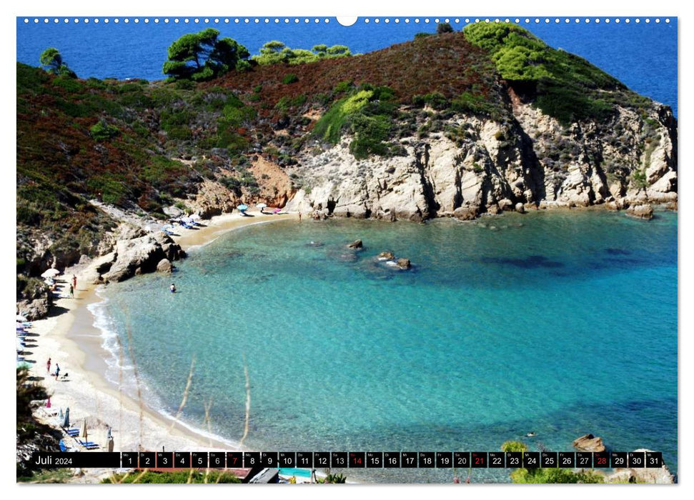 Skiathos Skopelos and Alonissos Greece (CALVENDO Premium Wall Calendar 2024) 