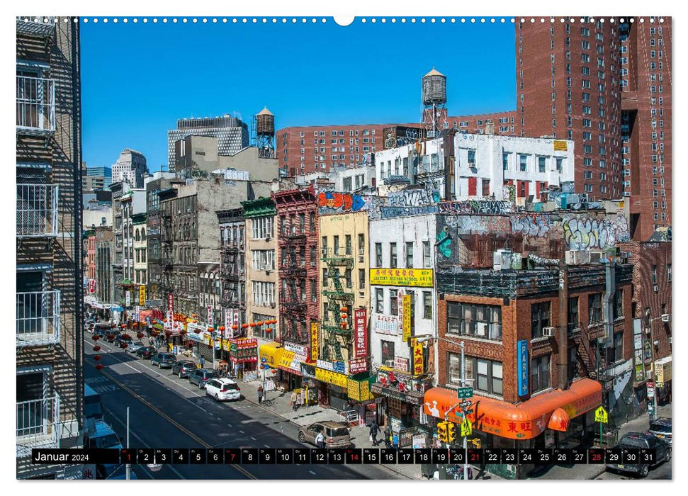 New York City - Zwischen Hudson und East River (CALVENDO Wandkalender 2024)