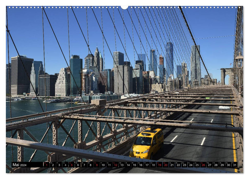 New York City - Zwischen Hudson und East River (CALVENDO Wandkalender 2024)