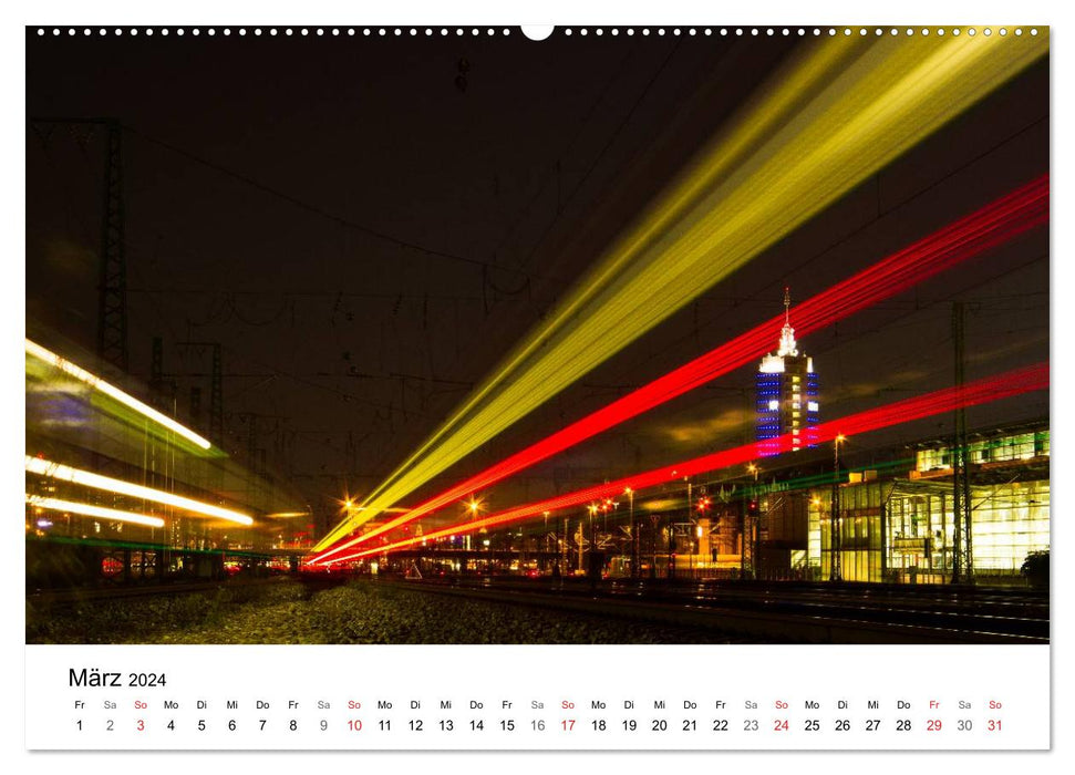 La nuit à Munich (calendrier mural CALVENDO 2024) 