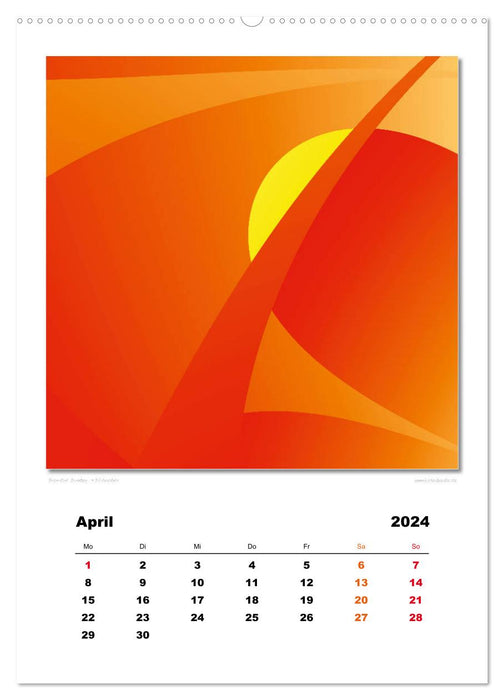 Chaos esthétique - Aube (Calvendo Premium Wall Calendar 2024) 