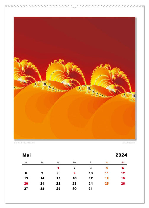 Ästhetisches Chaos - Morgenröte (CALVENDO Premium Wandkalender 2024)