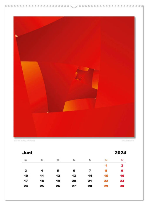 Ästhetisches Chaos - Morgenröte (CALVENDO Premium Wandkalender 2024)