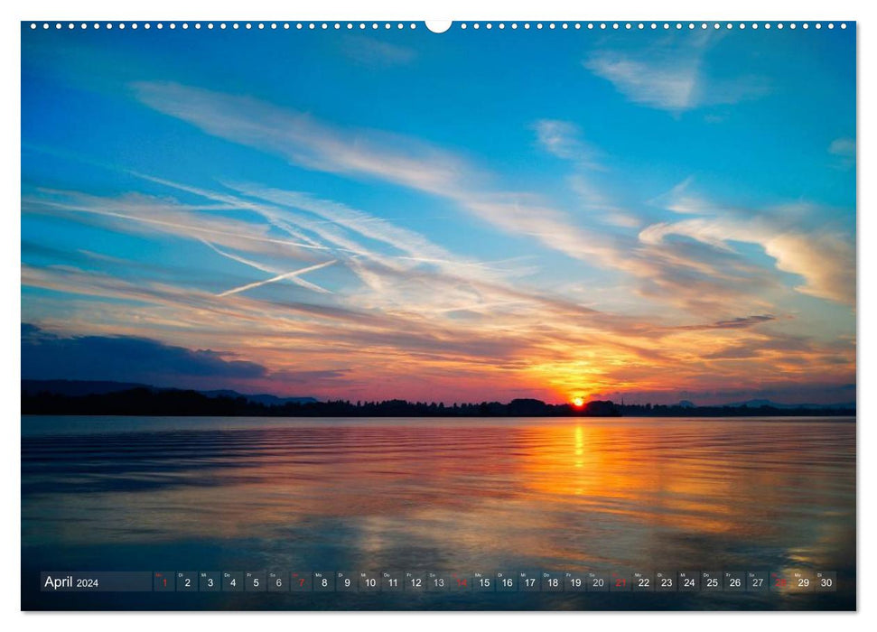 Le lac de Constance à l'heure bleue (Calendrier mural CALVENDO Premium 2024) 