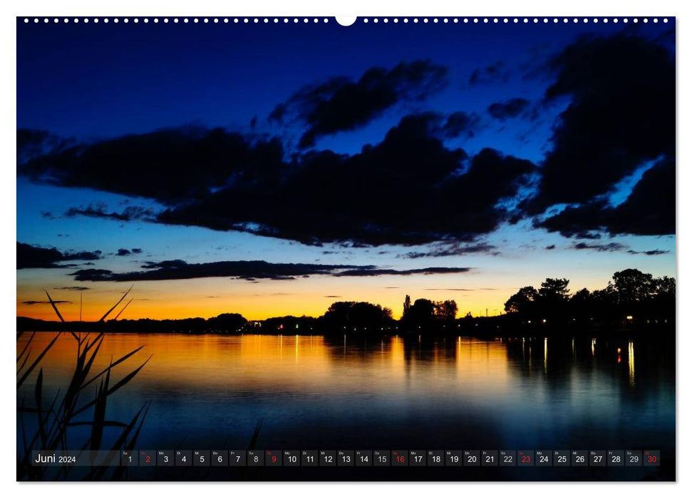 Le lac de Constance à l'heure bleue (Calendrier mural CALVENDO Premium 2024) 