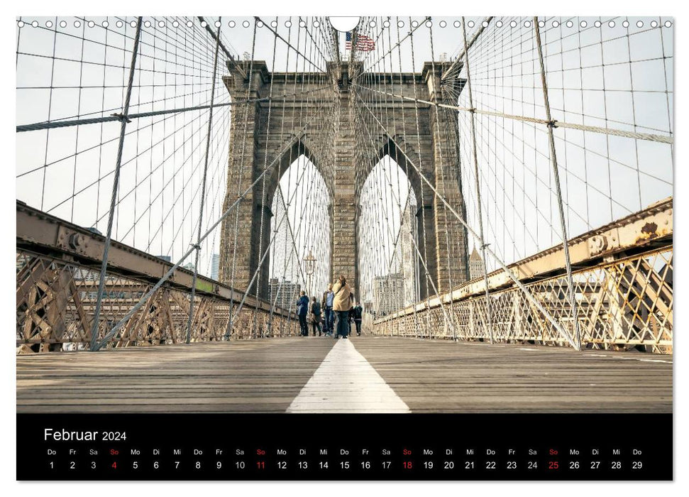 Perspektiven einer Weltstadt - New York (CALVENDO Wandkalender 2024)