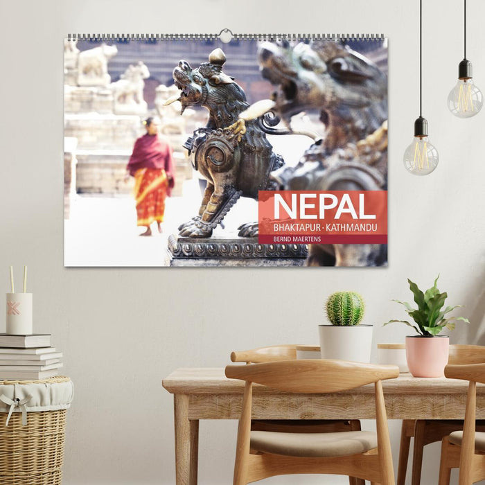 NÉPAL Bhaktapur Katmandou (Calendrier mural CALVENDO 2024) 