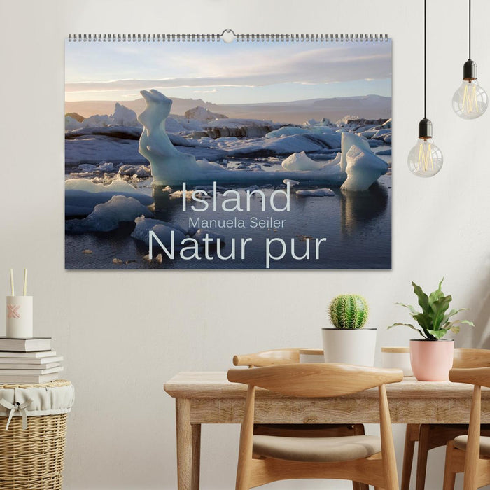 Islande pure nature (Calendrier mural CALVENDO 2024) 