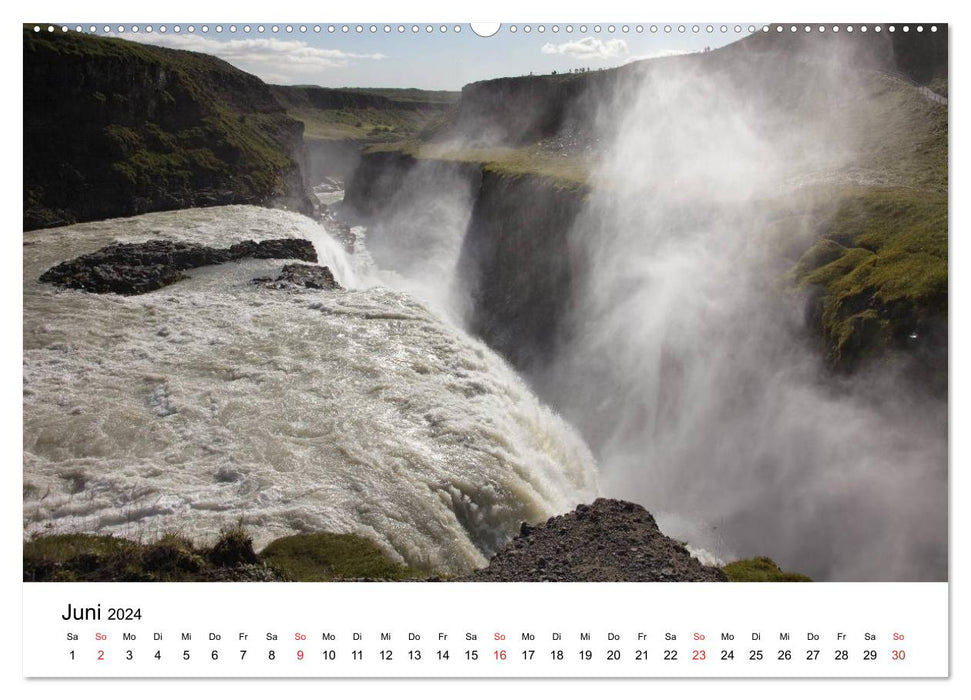 Island Natur pur (CALVENDO Wandkalender 2024)