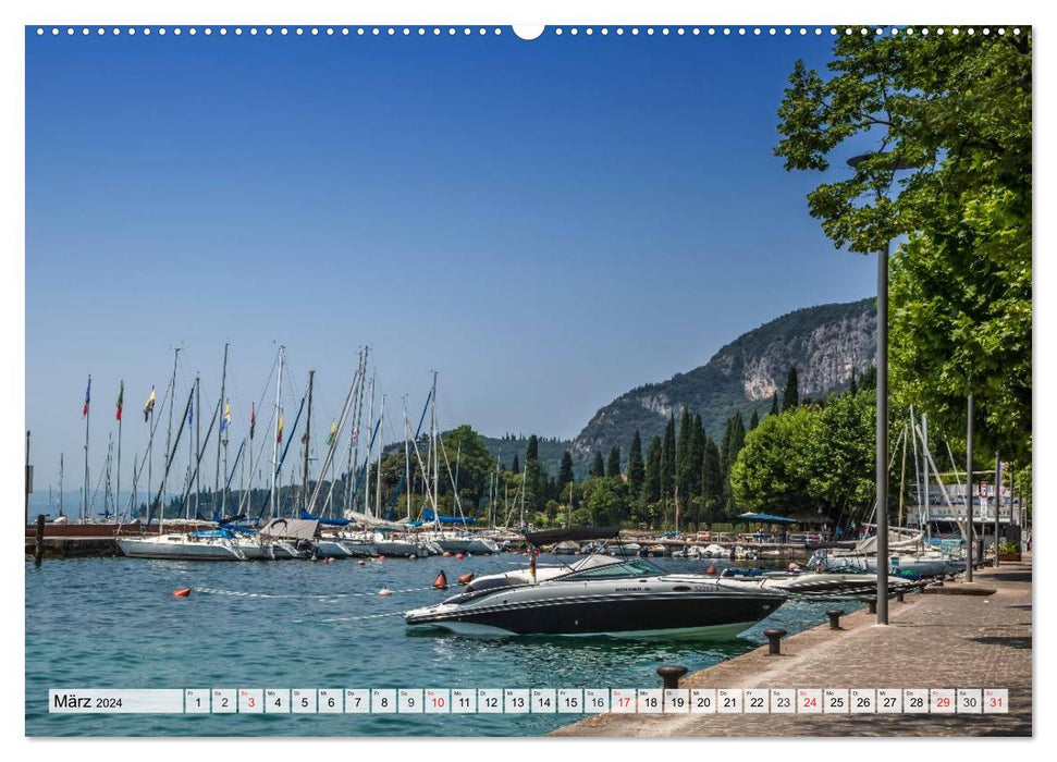 LAC DE GARDE Lieux sur la pittoresque côte est (calendrier mural CALVENDO 2024) 