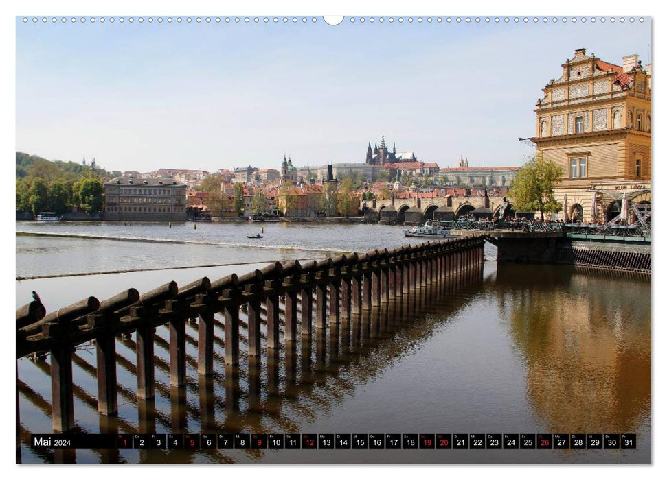 Prague – Visiter la ville dorée (Calvendo Premium Wall Calendar 2024) 