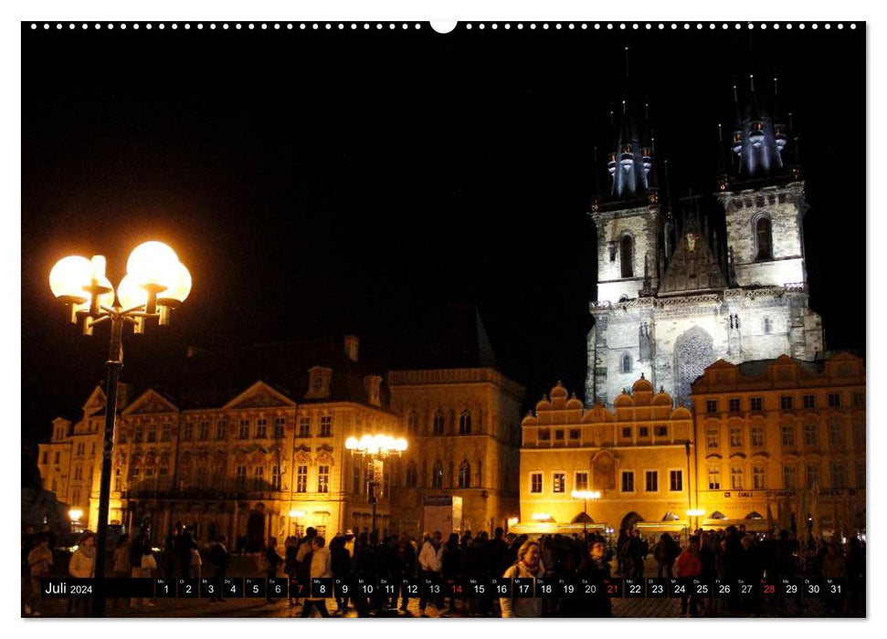 Prague - Visiting the Golden City (CALVENDO Premium Wall Calendar 2024) 