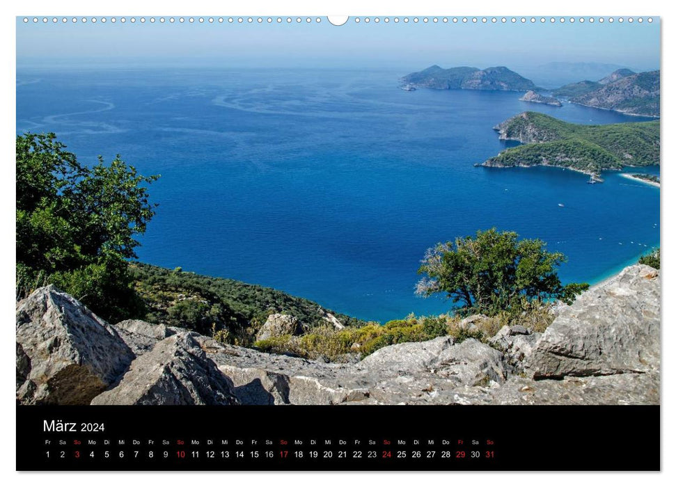 Türkische Riviera - Entlang der lykischen Küste (CALVENDO Wandkalender 2024)